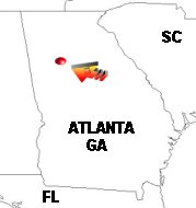 Georgia Map - Atlanta
