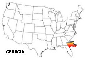 US Map - Georgia